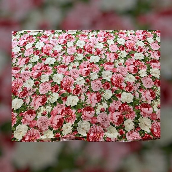 Candace Allen Vintage Rose Bouquet by David Textiles Cotton   3 Yards x 44" Wide - Picture 14 of 15